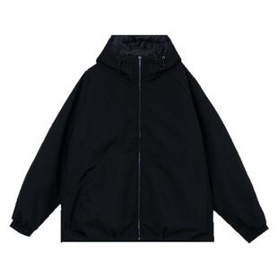 鸭鸭2025春夏新品连帽宽松外套女士休闲时尚短款户外运动上衣防风