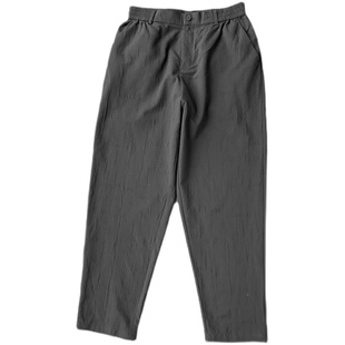 爱意满满！肉感+绒感巨藏肉 棉柔新中式国潮设计感松紧腰休闲裤男