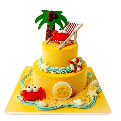cakeboss慕斯双层生日蛋糕