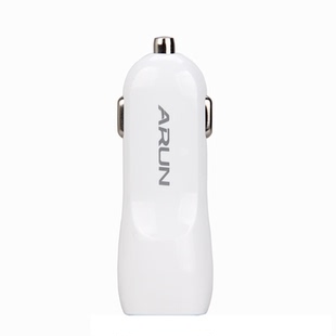 海陆通车载充电器 汽车点烟器USB智能快充插头一拖二功能手机车充