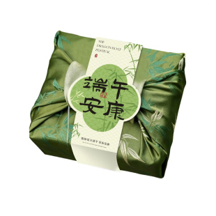 端午伴手礼盒腰封定制高档粽子水果礼盒装饰封条围边设计印刷