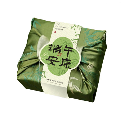 端午伴手礼盒腰封定制高档粽子水果礼盒装饰封条围边设计印刷