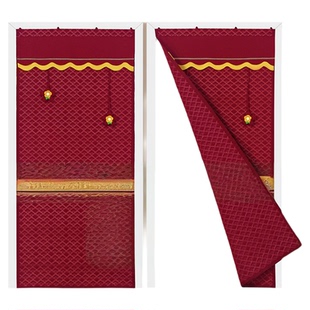 加厚棉门帘冬季保暖门帘卧室防寒挡风隔断帘秋冬防风保温挂帘室内