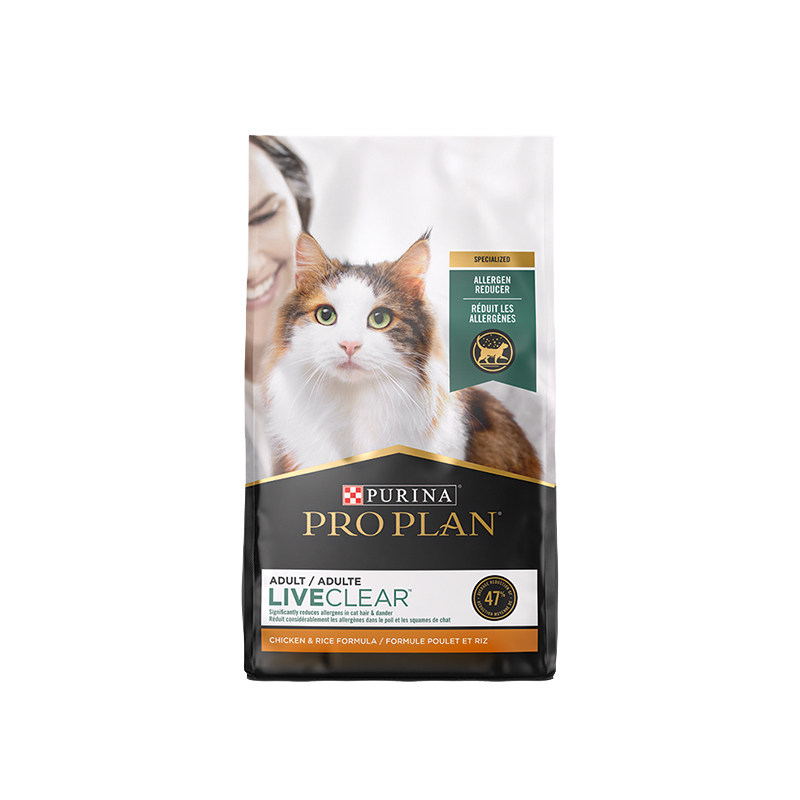 冠能抗过敏猫粮LiveClear畅抚鸡肉进口猫粮减缓猫毛过敏3.18kg