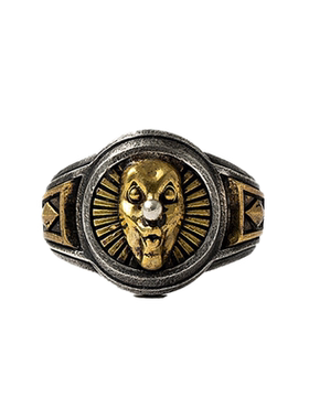 Arthur.K银复古恶魔头骨戒指