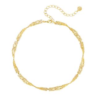 OOAK界格列维斯蕾丝系列气质叠搭满天星DIY蕾丝长S925银镀层含金