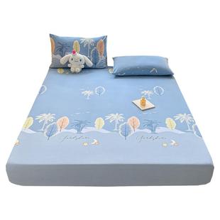 加厚全棉磨毛床笠纯棉席梦思棕垫床罩1.2米90×190cm卡通135定做