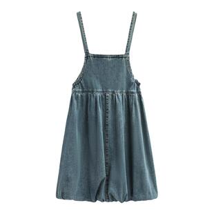 IEF/爱依服2026夏季新款韩系甜美减龄少女风显瘦百搭牛仔背带裙