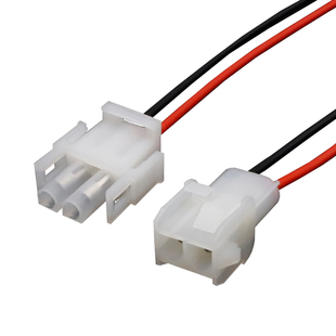 电梯插头线束63080连接器 6.3mm间距公头母头带线 国标1007#18awg