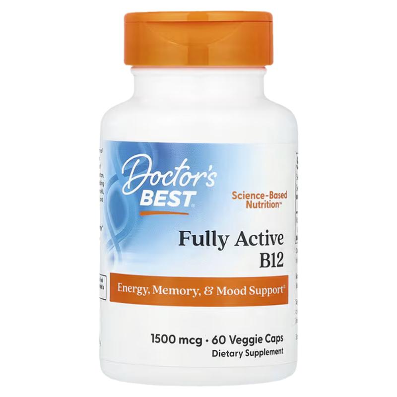 Doctor's Best高级全活性维生素B12甲钴胺神经系统健康