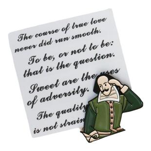 人文之宝莎士比亚冰箱贴文化创意金属徽章莎翁磁贴生日礼物送朋友