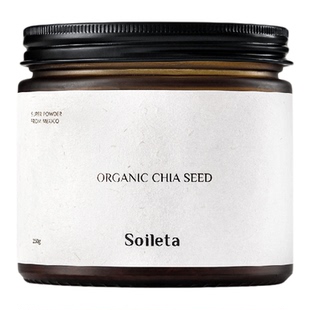 Soileta有机奇亚籽250g 墨西哥进口超级粉粉食物即食代餐饱腹冲饮