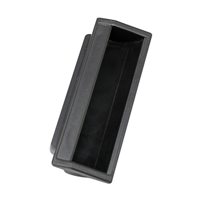 五金铁皮柜门内嵌塑料黑色小拉手