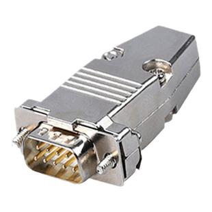 焊线DB9/15/25针公母串口接头双排二排RS232连接器镀金属外壳塑料