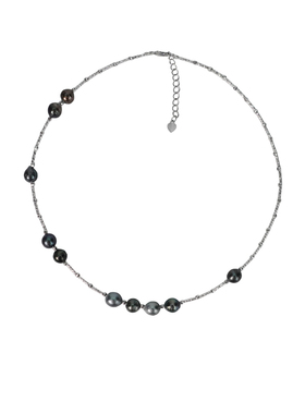 天然海水大溪地珍珠巴洛克项链