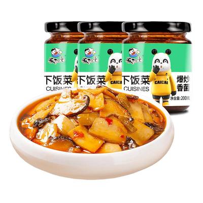 饭扫光下饭菜爆炒金针菇205g*3瓶