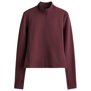 【H&M MOVE SoftMove™】女装25冬季新款拉链立领运动外套1243210