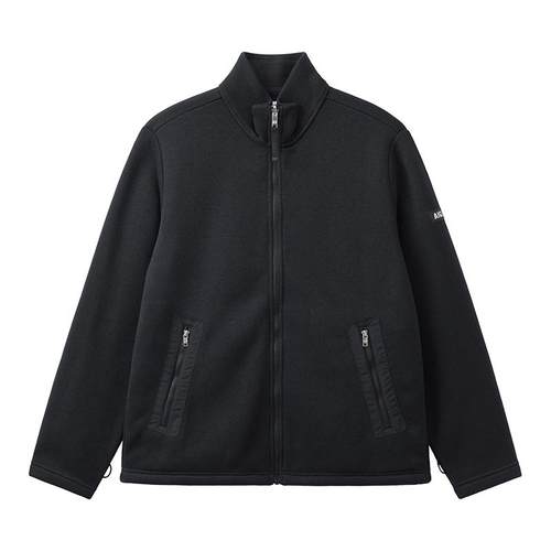 AIGLE艾高户外Polartec保暖防风全拉链抓绒休闲上衣男士加厚外套