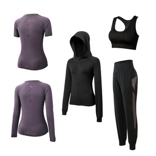 运动套装女速干秋冬季户外专业晨跑步健身衣2025新款瑜伽服高级感