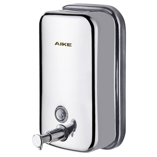 艾克不锈钢手动皂液器壁挂式按压器洗洁精洗手液洗发水沐浴露瓶