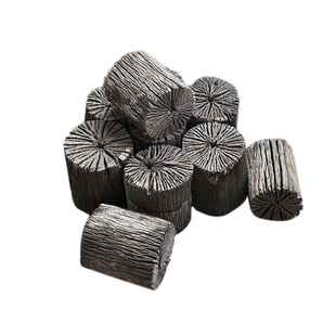 精品黄金小圆柱菊花木炭个人烧烤易燃木炭无烟橡木白炭厂家自产碳