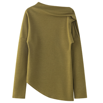 VIKTORIACHAN25/26秋冬成衣系列新品 不对称下摆长袖无腰头伞裙