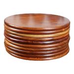 实木隔热垫圆形家用红木质缅甸花梨耐高温餐桌盘子碗碟防烫垫锅垫