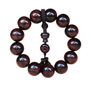 正宗海南黄花梨紫油梨老料虎皮纹顺纹手串沉水级手链女男士文玩