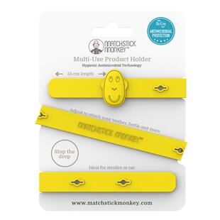 英国Matchstickmonkey火柴猴婴儿牙胶防掉链磨牙棒绳子抗菌硅胶