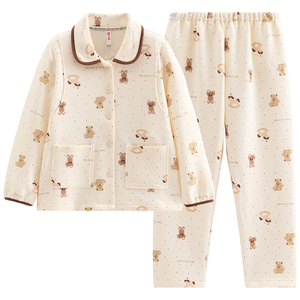 芬腾服饰月子服秋冬夹层睡衣女