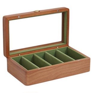 存金条收纳盒贵重物品保管盒实木保险箱抽屉内黄金储物盒子磁吸