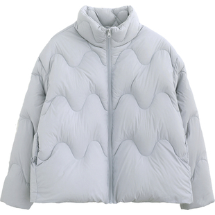 诺诺公主S1N初中生短款羽绒服女冬季立领保暖蓬松泡芙面包服外套