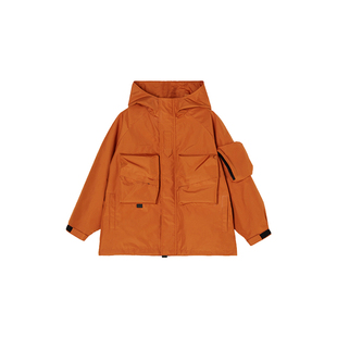 MQD童装男童冲风衣外套儿童防风防水保暖三合一拆卸羽绒夹克锋衣