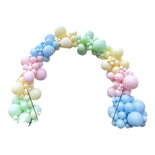 马卡龙气球拱门支架套装饰场景布置气球门开业活动生日气氛儿童节
