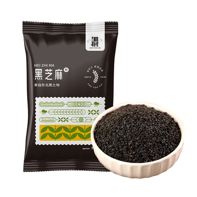 邹有才东北笨炒熟黑芝麻免洗即食