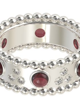 暮后之地葡萄珠珠戒指情侣款