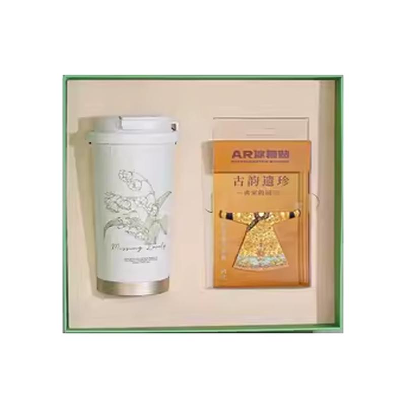 古风金属冰箱贴保温杯礼盒套装
