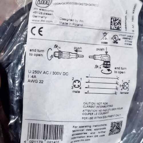 议价假一赔十IFM易福门连接线EVC019现货EVC086