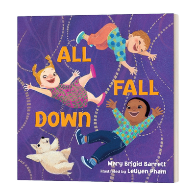 英文原版 All Fall Down 所有的都掉下来了 2-5岁儿童启蒙童谣绘本 Mary Brigid Barrett 纸板书 英文版 进口英语原版书籍