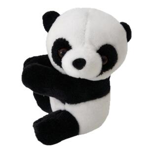 歪头熊猫夹子毛绒玩具小玩偶文创礼物家居可爱装饰富贵竹公仔挂件