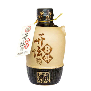 阿拉老酒开坛八年黄酒 375ml小坛装正宗浙江糯米花雕酒自饮礼盒装