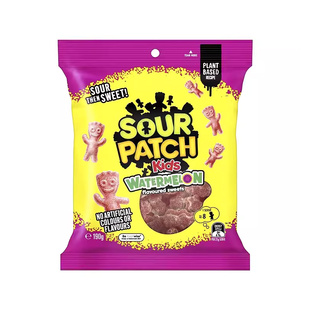 4包包邮Sour patch kids小人软糖水果酸粉酸甜果汁儿童糖果零食