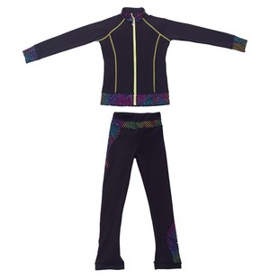 滑冰服女儿童冬季加绒保暖花样训练服装花滑溜冰成人上衣训练裤子