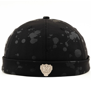 瓜皮帽男春季百搭雅痞帽子女潮流痞子帽流氓地痞帽痞帅嘻哈地主帽