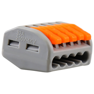 德力西接线端子排快速接线器一进四出电线接头连接器并线器插拔式