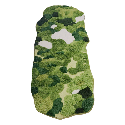 森林苔藓地毯卧室床边毯加厚长条房间主卧床前地垫小清新毛绒脚垫