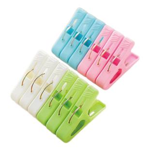 【48个装】中号加厚塑料衣夹子家用强力防风晾晒夹子多功能收纳夹