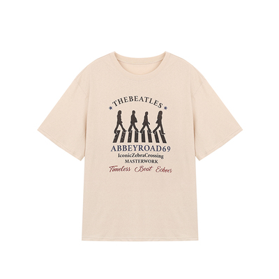 FFBLUE美式印花T香槟鱼尾半裙