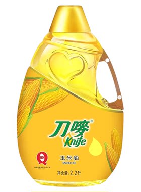 刀唛玉米油2.2L瓶装小瓶压榨家用烘焙蛋糕专用食用植物油非转基因