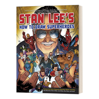 英文原版 Stan Lee's How to Draw Superheroes 斯坦李如何画Marvel超级英雄钢铁侠 X战警 复仇者 英文版 进口英语原版书籍